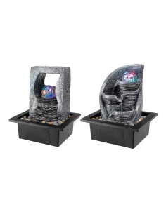 Fontaine de jardin Lumineo LED RGB 17 x 20,5 x 25,5 cm Résine