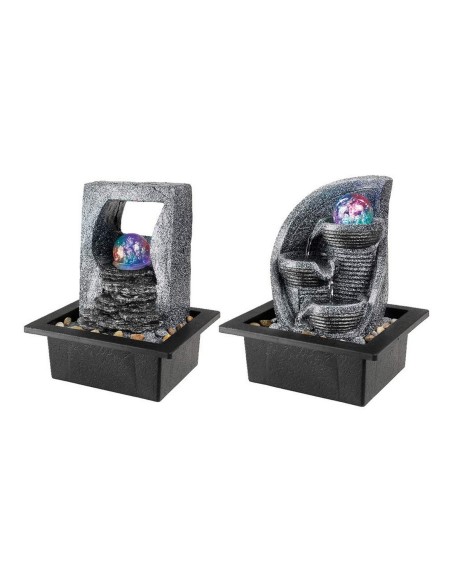 Fontaine de jardin Lumineo LED RGB 17 x 20,5 x 25,5 cm Résine