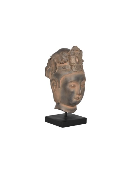 Figurine Décorative Home ESPRIT Marron Noir Buda Oriental 15 x 18 x 38 cm