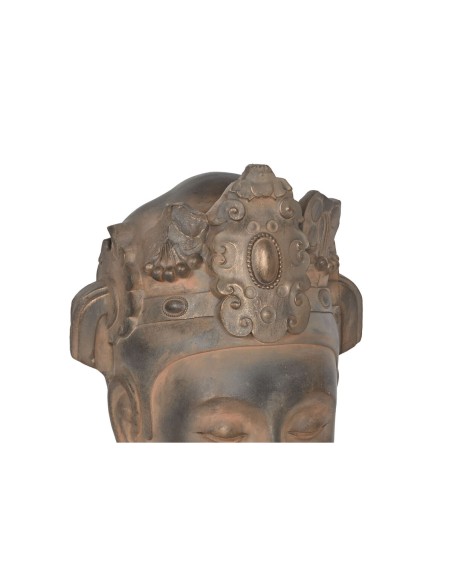 Figurine Décorative Home ESPRIT Marron Noir Buda Oriental 15 x 18 x 38 cm
