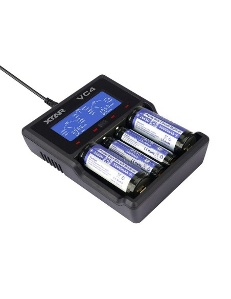 Chargeur de batterie Xtar VC4 Piles x 4