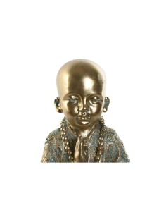 Figurine Décorative Home ESPRIT Doré Moine Oriental 17 x 13,6 x 21,8 cm 2