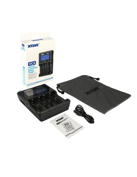 Chargeur de batterie Xtar VC4 Piles x 4