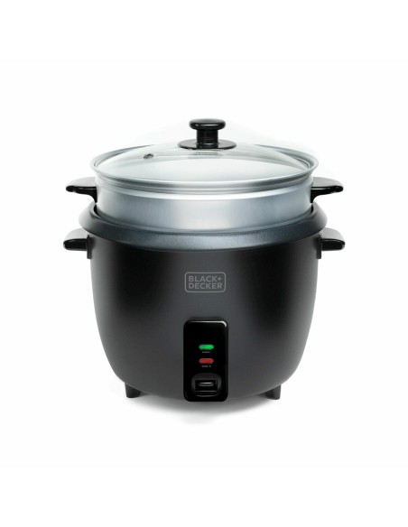 cuiseur à riz Black & Decker BXRC1800E Noir 1,8 L Blanc Aluminium 700 W