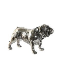 Figurine Décorative Home ESPRIT Argenté Chien Loft 28,5 x 11 x 16 cm