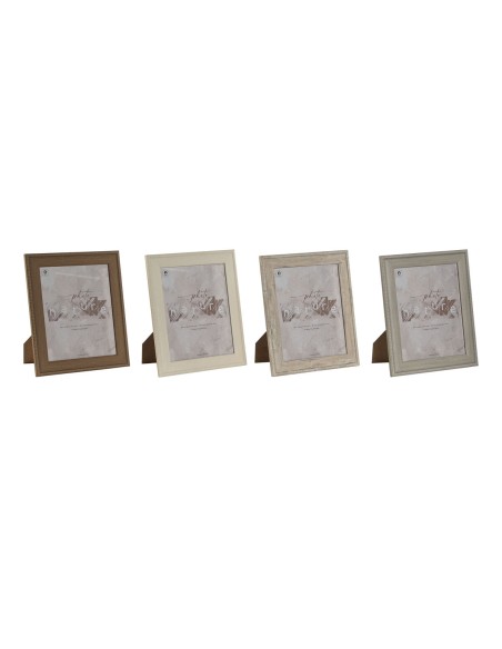 Cadre photo Home ESPRIT Marron Beige Crème Naturel Verre polystyrène 26,2 x 1,6 x 31,2 cm