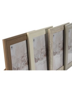 Cadre photo Home ESPRIT Marron Beige Crème Naturel Verre polystyrène 26,2 x 1,6 x 31,2 cm 2