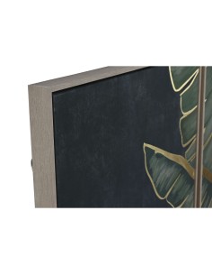 Jeu de 3 tableaux Home ESPRIT Palmiers Tropical 180 x 4 x 120 cm (3 Pièces) 2