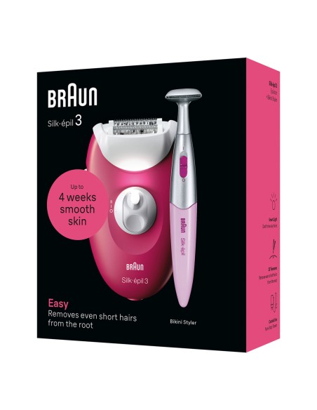 Épilateur électrique Braun SE3-202 Fuchsia