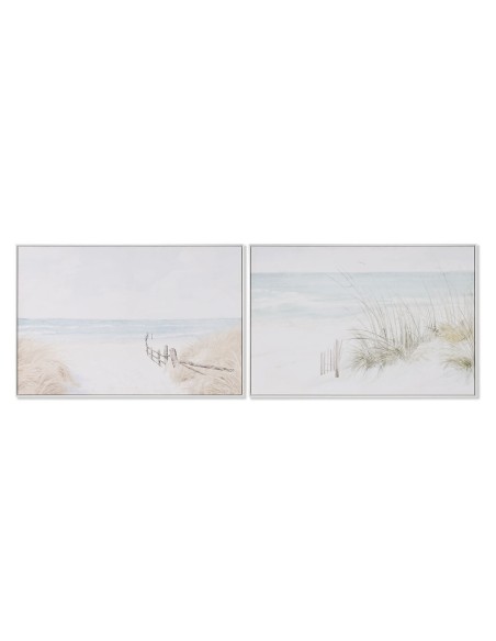 Cadre Home ESPRIT Plage méditerranéen 120 x 4 x 80 cm (2 Unités)