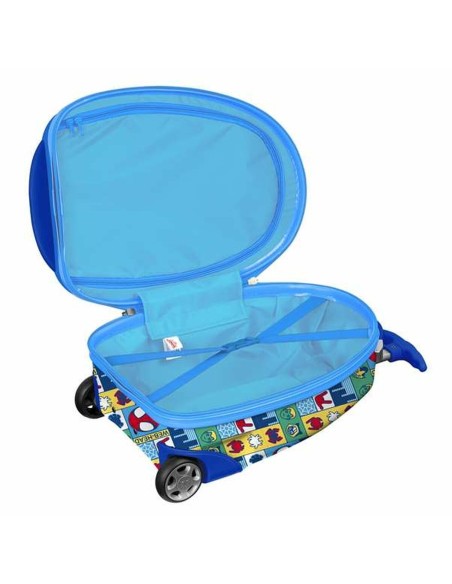 Trolley de Cabine Stitch RESCUE Bleu Rouge 28 x 43 x 23 cm