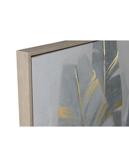 Cadre Home ESPRIT Palmiers Doré Tropical 90 x 4 x 120 cm (2 Unités)