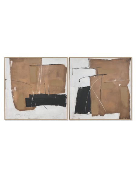 Cadre Home ESPRIT Abstrait Urbaine 100 x 4 x 100 cm (2 Unités)