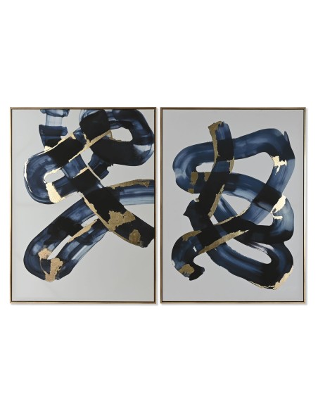Cadre Home ESPRIT Abstrait Urbaine 90 x 4 x 120 cm (2 Unités)