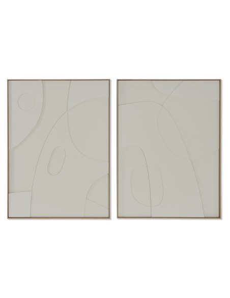 Cadre Home ESPRIT Abstrait Scandinave 75 x 4 x 100 cm (2 Unités)