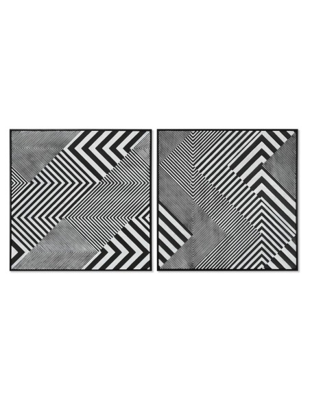 Cadre Home ESPRIT Abstrait Moderne 100 x 4 x 100 cm (2 Unités)
