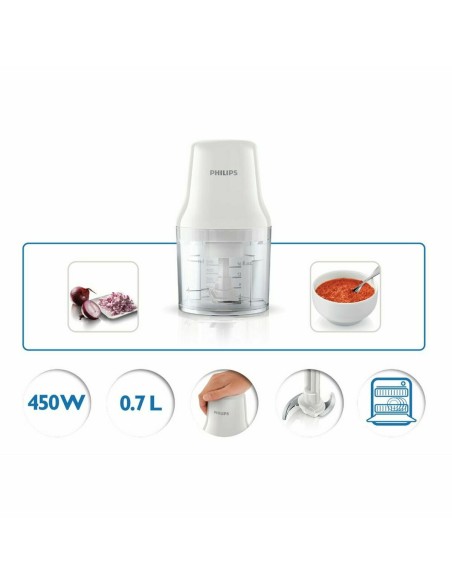 Hachoir Philips Blanc Noir Plastique 450 W 700 ml 1 L (Reconditionné A)