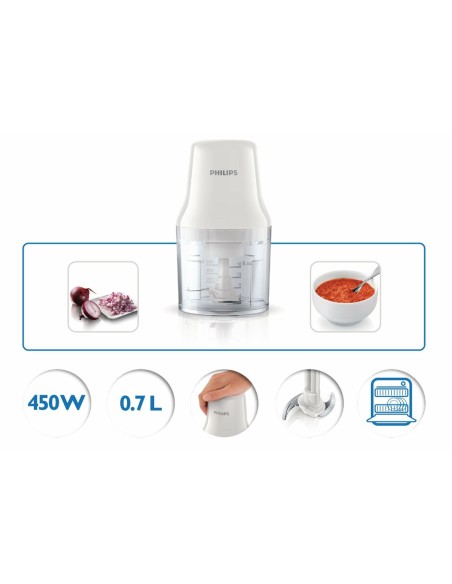 Hachoir Philips Blanc Noir Plastique 450 W 700 ml 1 L (Reconditionné A)