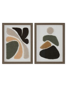 Cadre Home ESPRIT Abstrait Urbaine 30 x 2,5 x 40 cm (2 Unités)