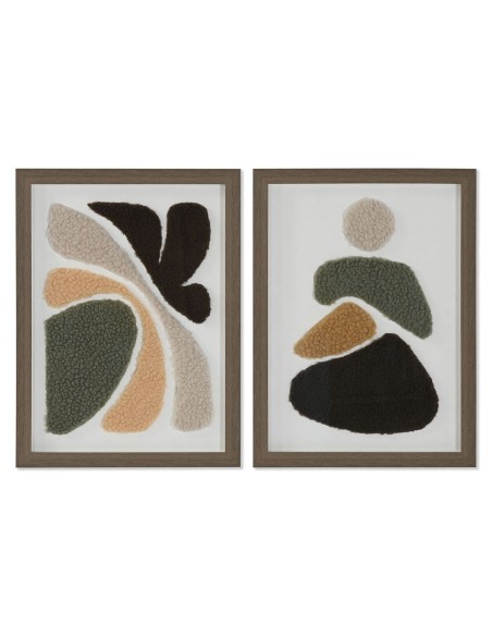 Cadre Home ESPRIT Abstrait Urbaine 30 x 2,5 x 40 cm (2 Unités)