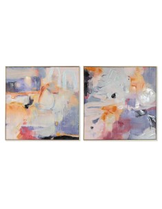 Cadre Home ESPRIT Abstrait Moderne 80 x 3,5 x 80 cm (2 Unités)
