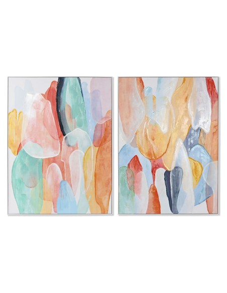 Cadre Home ESPRIT Abstrait Moderne 90 x 3,5 x 120 cm (2 Unités)