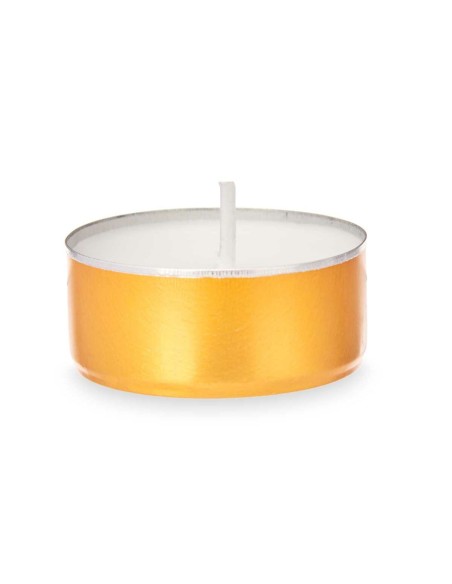 Ensemble de Bougies Acorde Tea Lights Blanc Doré (20 Unités)