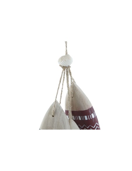 Décoration Suspendue Home ESPRIT Bleu Rouge Multicouleur Poissons 5 x 2 x 20 cm (2 Unités)