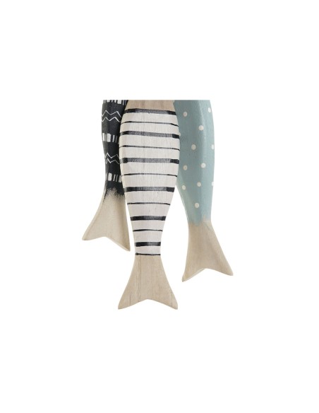 Décoration Suspendue Home ESPRIT Bleu Rouge Multicouleur Poissons 5 x 2 x 20 cm (2 Unités)