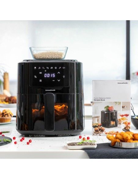 Friteuse à Air avec Balance InnovaGoods Noir 1500 W 5 L (Reconditionné B)