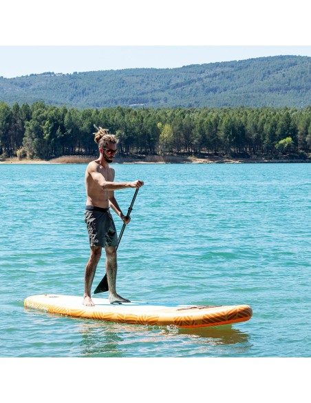 Planche de Paddle Surf Gonflable 2 en 1 avec Siège et Accessoires InnovaGoods Orange 10'5" 320 cm (Reconditionné D)