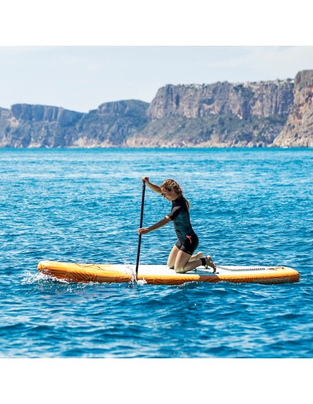 Planche de Paddle Surf Gonflable 2 en 1 avec Siège et Accessoires InnovaGoods Orange 10'5" 320 cm (Reconditionné D)