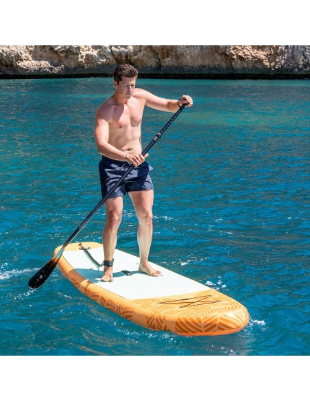 Planche de Paddle Surf Gonflable 2 en 1 avec Siège et Accessoires InnovaGoods Orange 10'5" 320 cm (Reconditionné D)