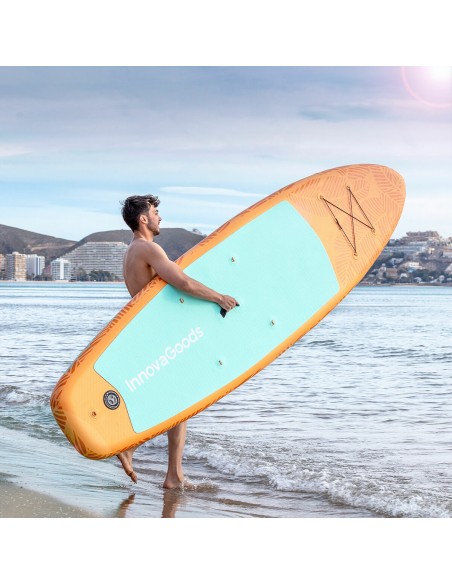 Planche de Paddle Surf Gonflable 2 en 1 avec Siège et Accessoires InnovaGoods Orange 10'5" 320 cm (Reconditionné D)