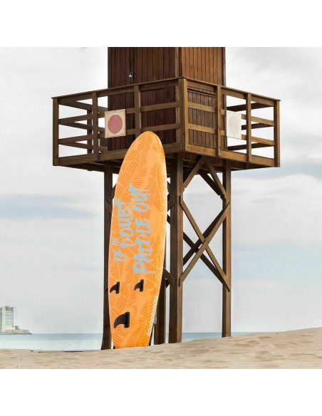 Planche de Paddle Surf Gonflable 2 en 1 avec Siège et Accessoires InnovaGoods Orange 10'5" 320 cm (Reconditionné D)