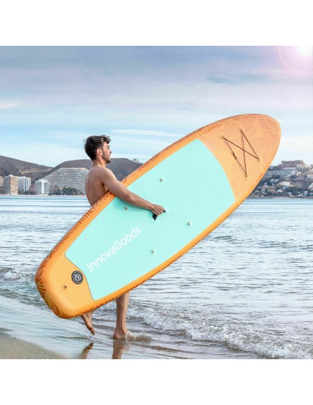 Planche de Paddle Surf Gonflable 2 en 1 avec Siège et Accessoires InnovaGoods Orange 10'5" 320 cm (Reconditionné D)