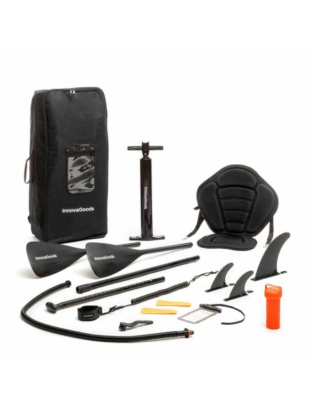Planche de Paddle Surf Gonflable 2 en 1 avec Siège et Accessoires InnovaGoods Orange 10'5" 320 cm (Reconditionné D)