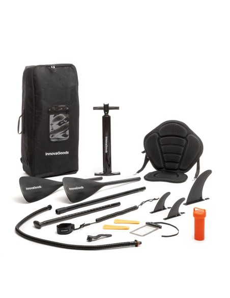 Planche de Paddle Surf Gonflable 2 en 1 avec Siège et Accessoires InnovaGoods Orange 10'5" 320 cm (Reconditionné D)