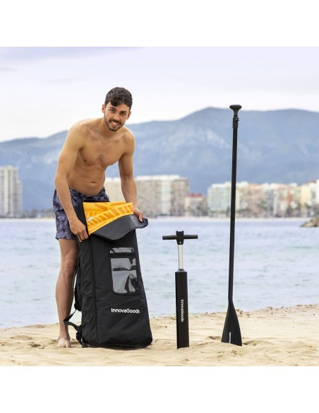 Planche de Paddle Surf Gonflable 2 en 1 avec Siège et Accessoires InnovaGoods Orange 10'5" 320 cm (Reconditionné D)