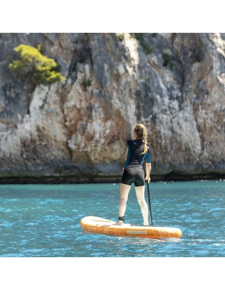 Planche de Paddle Surf Gonflable 2 en 1 avec Siège et Accessoires InnovaGoods Orange 10'5" 320 cm (Reconditionné D)
