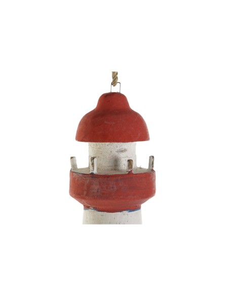 Décoration Suspendue Home ESPRIT Bleu Blanc Rouge Phare 12 x 4 x 100 cm (2 Unités)