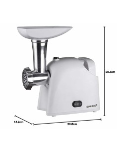 Hachoir Prime3 SMM11 Blanc Acier inoxydable Plastique 1600 W 2