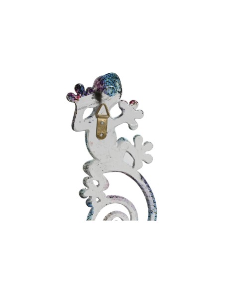 Décoration murale Home ESPRIT Multicouleur Mosaïque Lézard méditerranéen 8 x 4 x 20 cm (2 Unités)