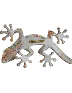 Décoration murale Home ESPRIT Multicouleur Lézard méditerranéen 13 x 5 x 29 cm (2 Unités) 2