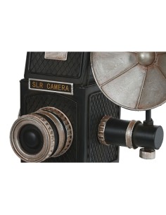 Figurine Décorative Home ESPRIT Noir Argenté Caméra/Appareil Photo Vintage 26 x 16 x 24 cm 2