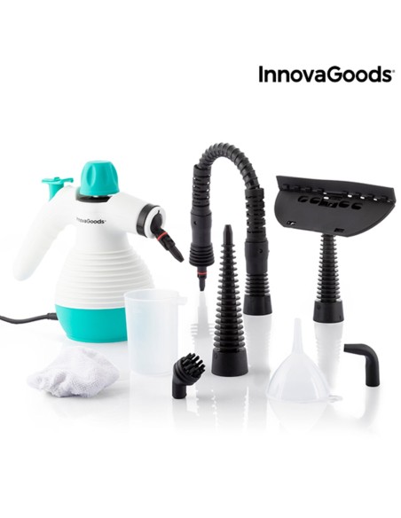 Nettoyeur Vapeur à Main 9 en 1 avec Accessoires Steany InnovaGoods   0,35 L 3 Bar 1000W 1000 W (Reconditionné A)