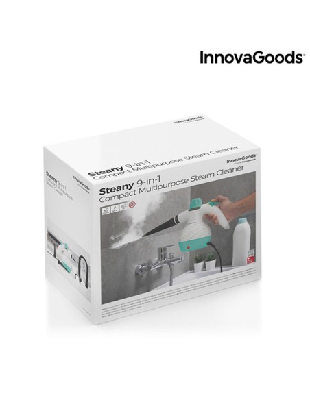 Nettoyeur Vapeur à Main 9 en 1 avec Accessoires Steany InnovaGoods   0,35 L 3 Bar 1000W 1000 W (Reconditionné A)