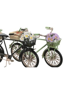 Figurine Décorative Home ESPRIT Noir Menthe Bicyclette Vintage 24 x 9 x 13 cm (2 Unités) 2