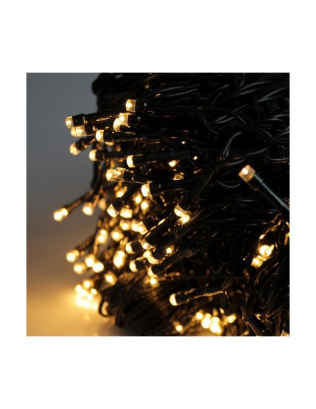 Barrière lumineuse LED Lumière chaude Vert tendre 2 m Noir