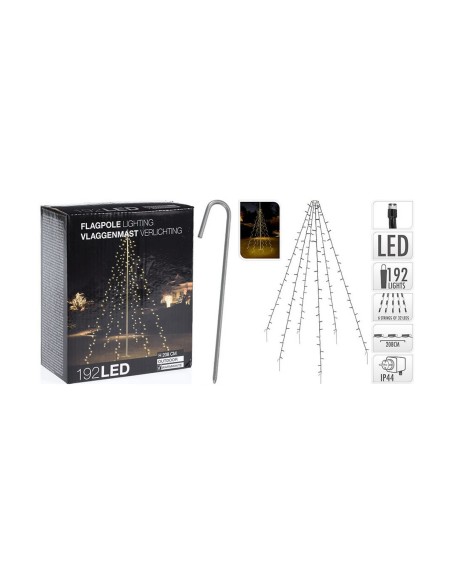 Barrière lumineuse LED Lumière chaude Vert tendre 2 m Noir